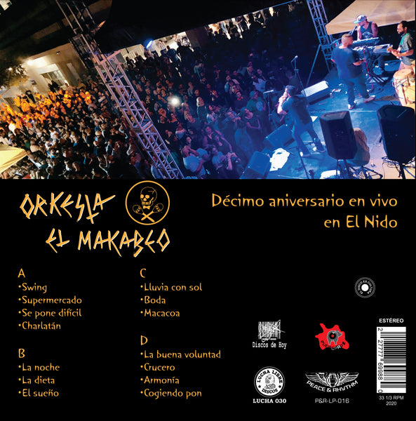 Orquesta El Macabeo - Decimo Aniversario en Vivo en El Nido (10th Anniversary Live At The Nest) - 2xLP Black