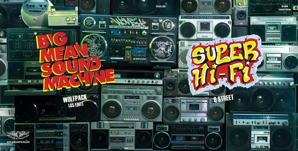 Big Mean Sound Machine / Super Hi-Fi - split 7" (limited edition super-thick red vinyl)